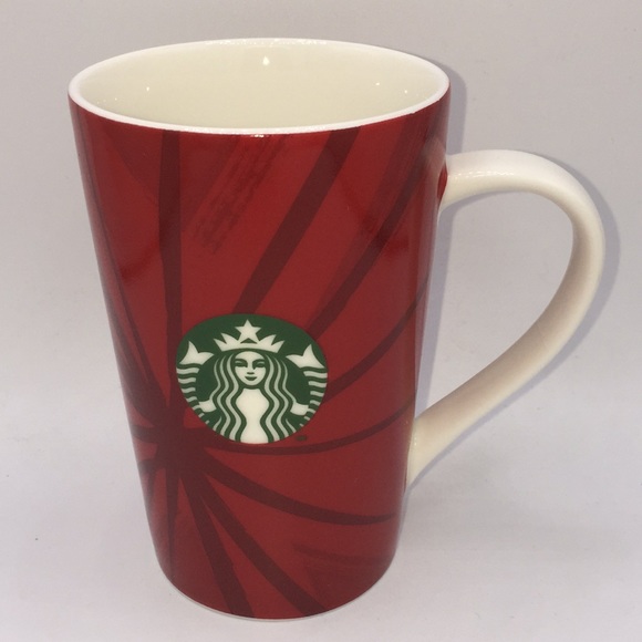 Starbucks 2014 Red Holiday Christmas Mermaid Siren Logo Coffee Tea Mug Cup - Picture 1 of 10